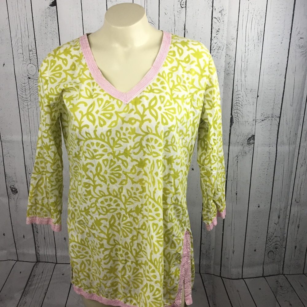 ❣️Gretchen Scott Women's Green Floral Top